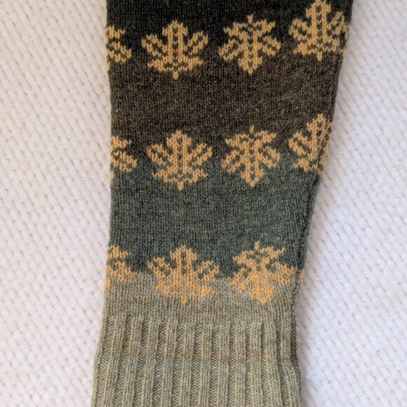 Moss Green and Orange Sheep Sweater by Woolrich - Picture 5 of 9